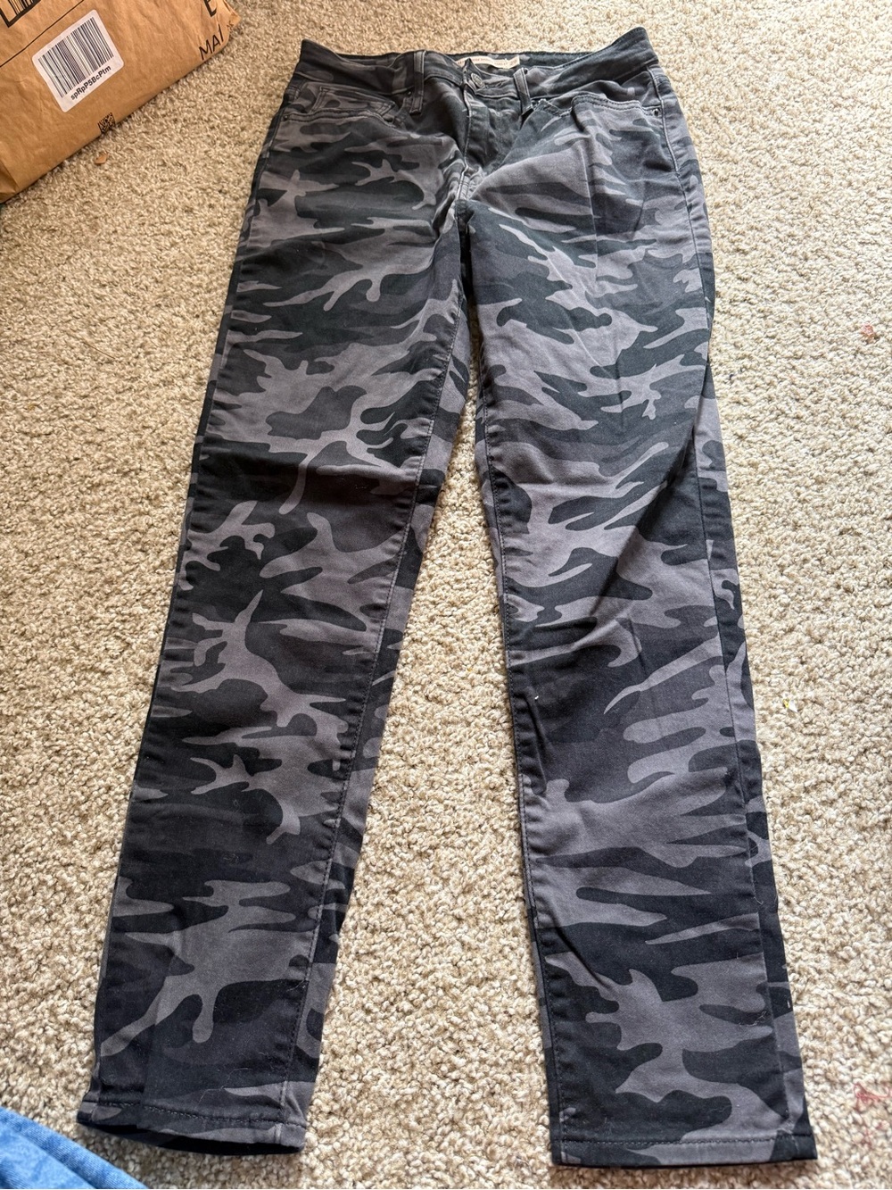 Levi’s Gray & Black Camo Slim Pants